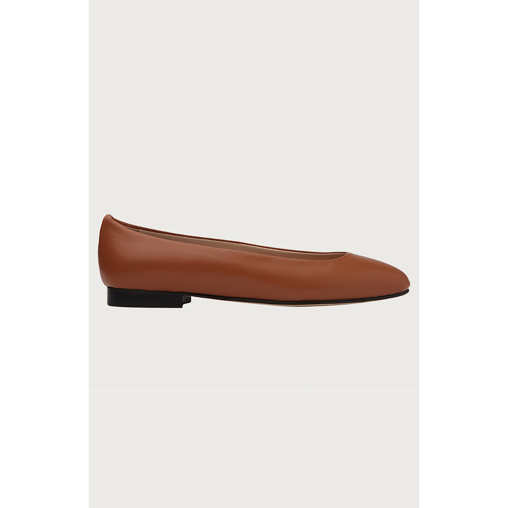 Andrea Carrano Baby Ballet Flat In Brown