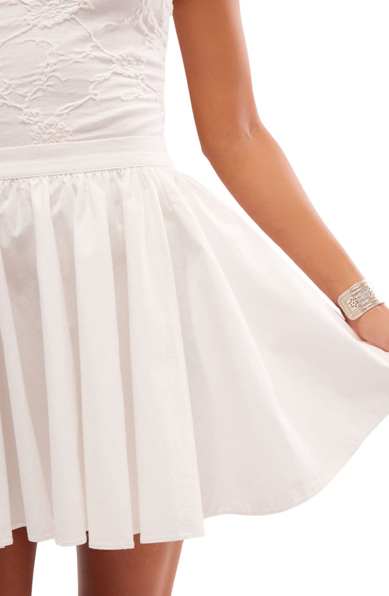 Free People Gaia Cotton Poplin Miniskirt, Alternate, color, 