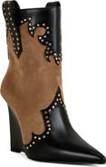 AZALEA WANG Talulah Western Wedge Bootie