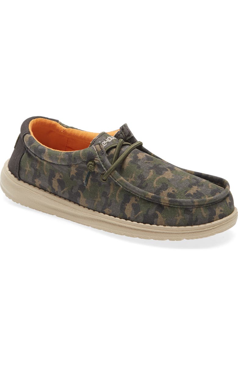 Hey Dude Wally Print Moc Toe Sneaker, Main, color,