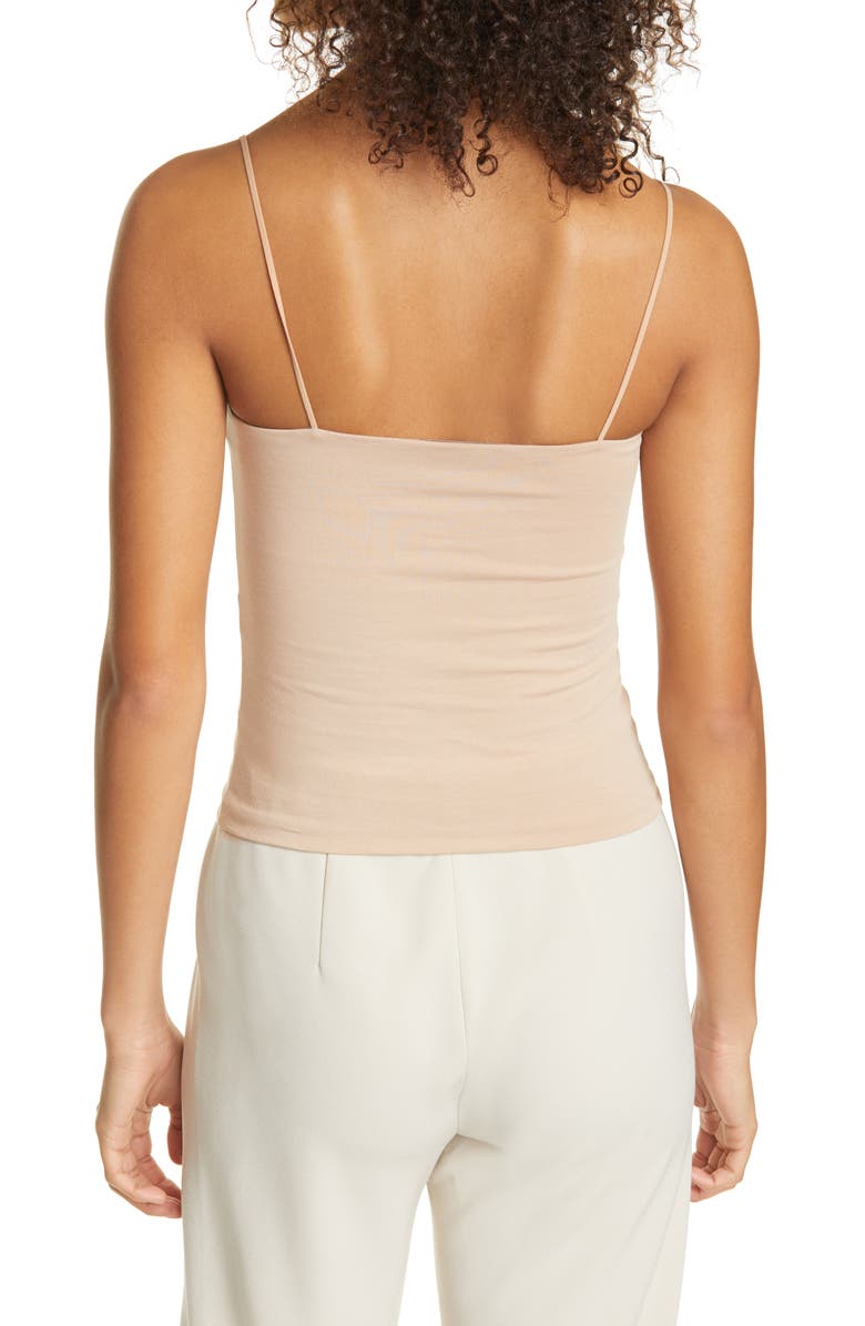 Vince Stretch Cotton Camisole, Alternate, color, Chamois