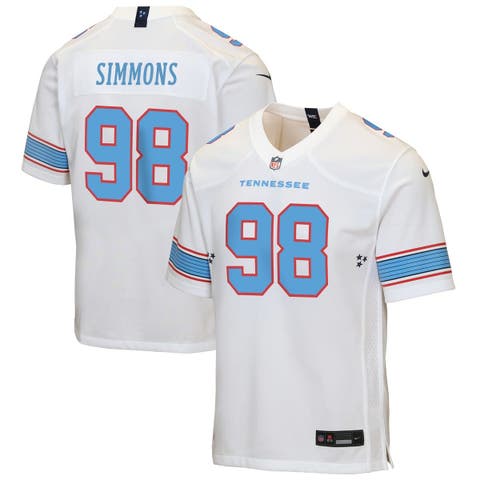 Youth Nike Jeffery Simmons White Tennessee Titans Game Jersey