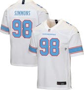 Nike Youth Nike Jeffery Simmons White Tennessee Titans Game Jersey