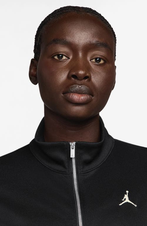 Jordan Brooklyn Track Jacket In Black
