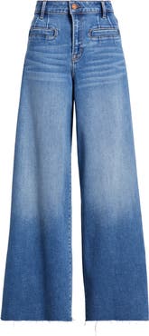 HIDDEN JEANS Welt Pocket Super High Waist Wide Leg Jeans