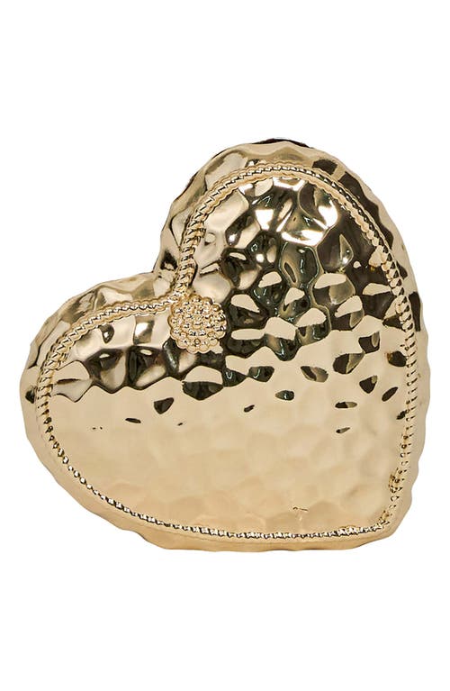 Juliska Berry & Thread Heart Place Card Holders, Set Of 4 In Gold