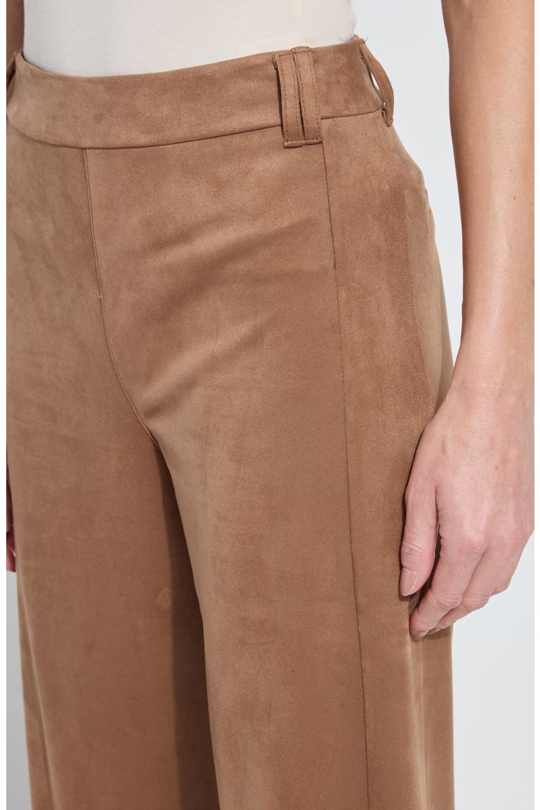 Vionette Faux Suede Wide Leg Pants, Alternate, color, LUX CAM