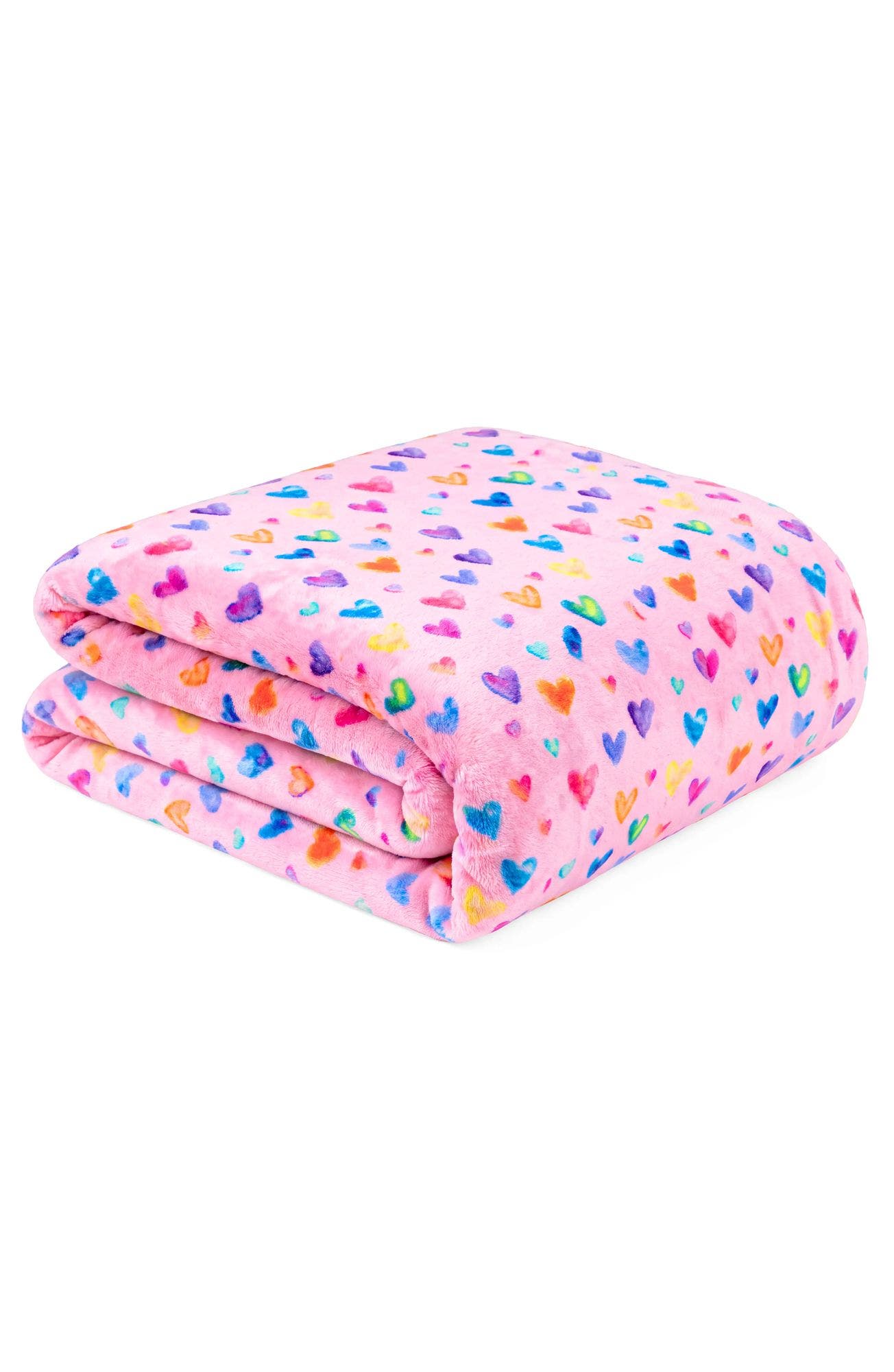 Preppy Goose Plush Allover Hearts Blanket | Nordstrom