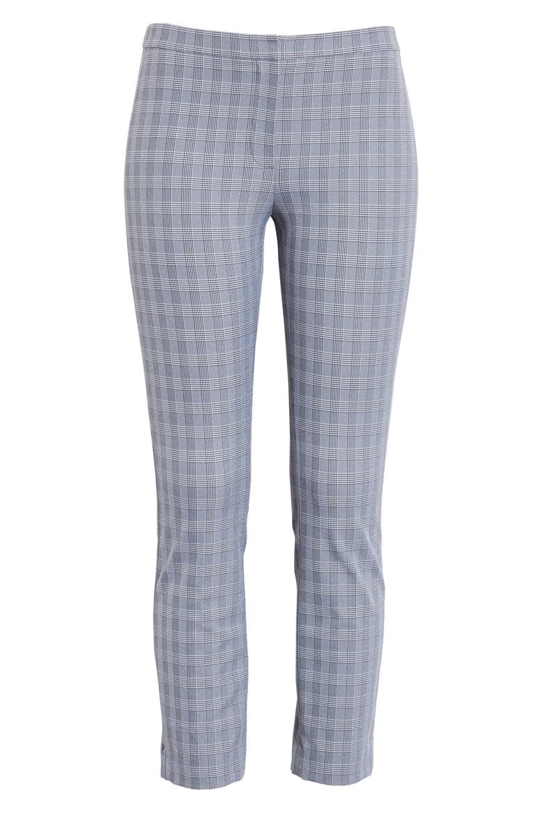 Classic Check Skinny Pants, Alternate, color, BLACK/ WHITE