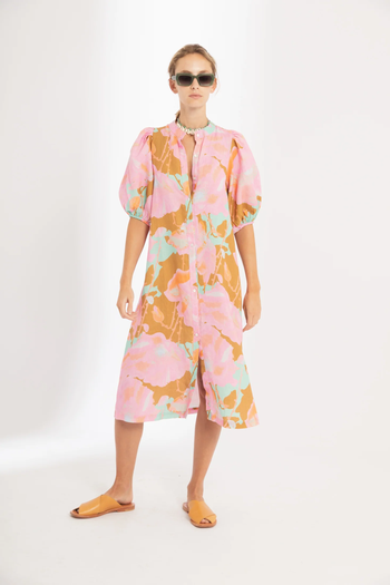 Bubble Linen Dress