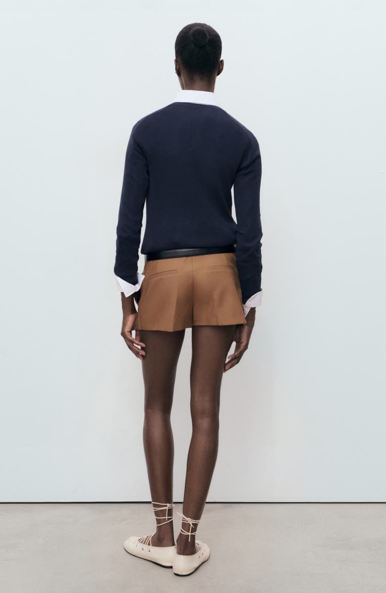 MANGO Raglan Sleeve Cotton Blend Sweater, Alternate, color, Dark Navy