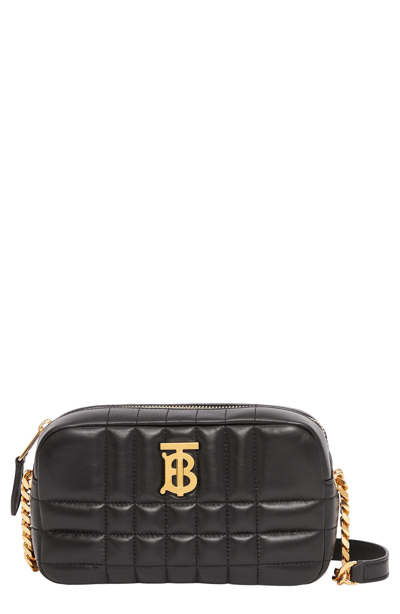Burberry Mini Lola Quilted Leather Camera Bag, Main, color, 