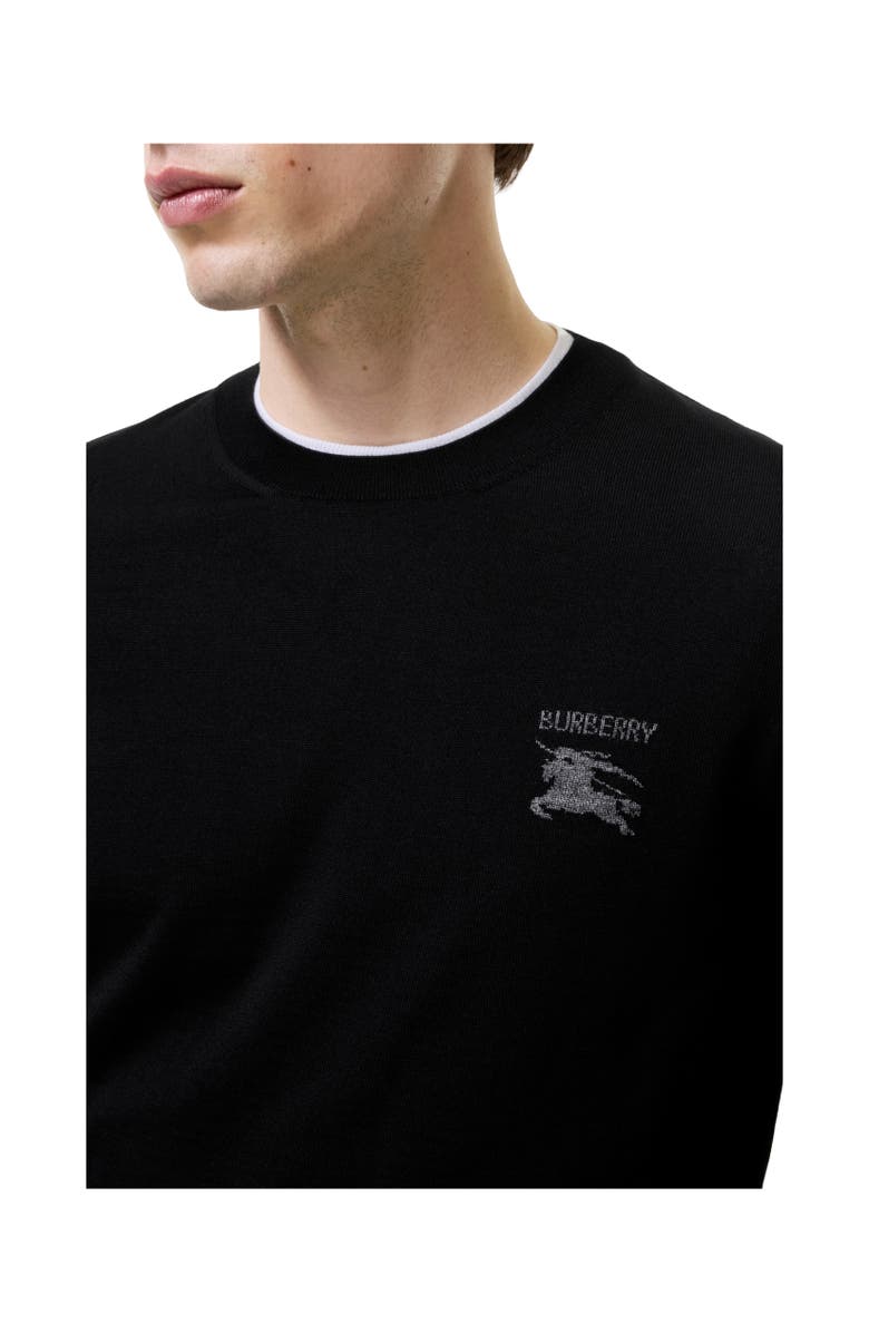 Burberry Wool Sweater, Alternate, color, Black
