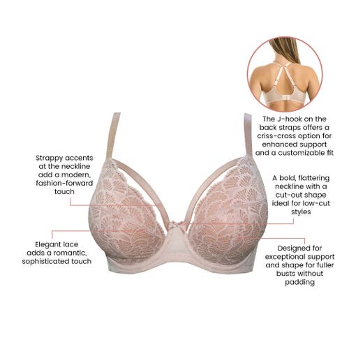 Parfait Olivia Lace Unlined Bra In Animal Print