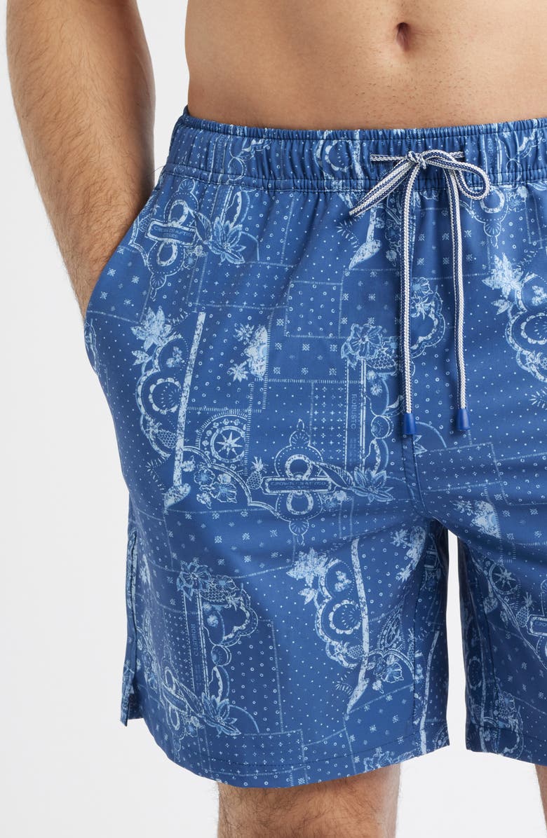 Peter Millar Robusto Swim Trunks, Alternate, color, Windsor Blue