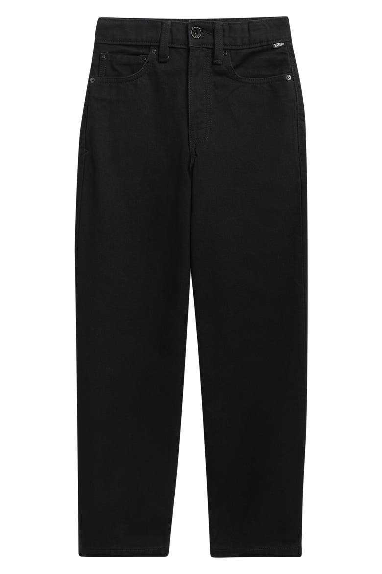 Kids' Check-5 Loose Fit Jeans, Main, color, BLACK RINSE