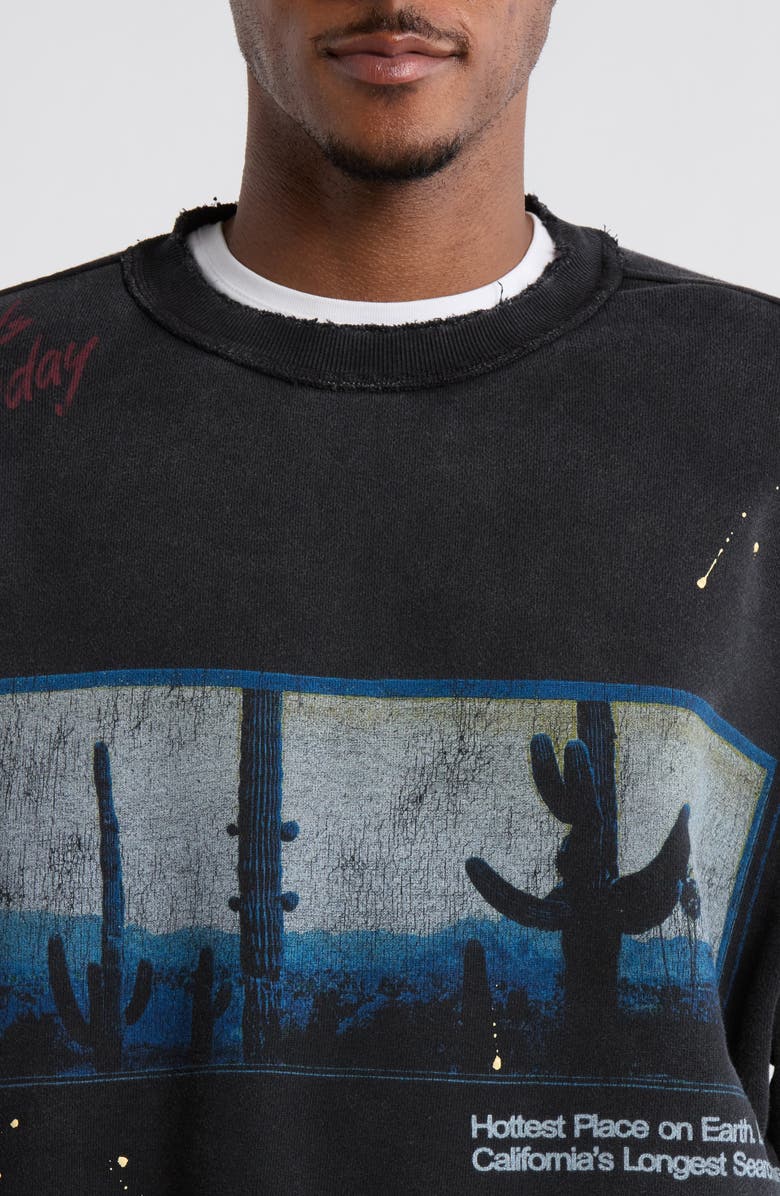 DIET STARTS MONDAY Death Valley Graphic Sweatshirt, Alternate, color, Vintage Black