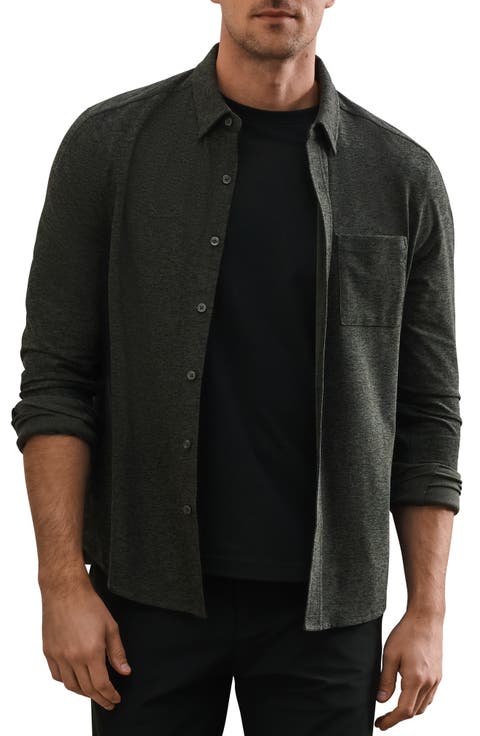 WFH Knit Button-Up Shirt