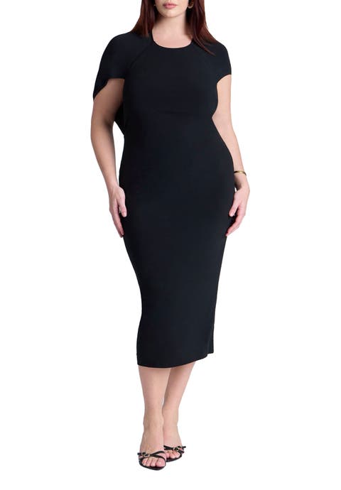 Cutout Back Midi Dress