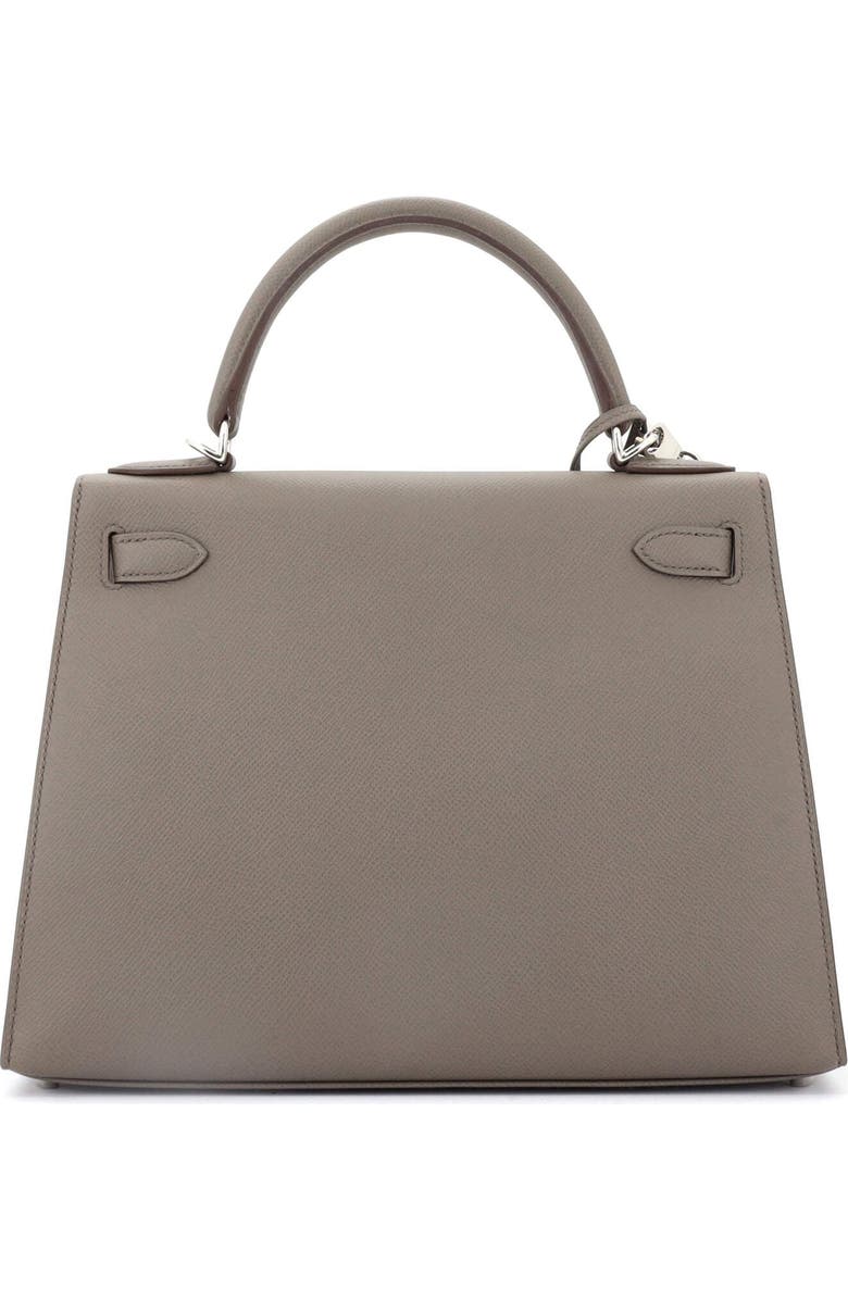 Pre-Owned Hermes Kelly Handbag Grey Epsom with Palladium Hardware 28, Alternate, color,