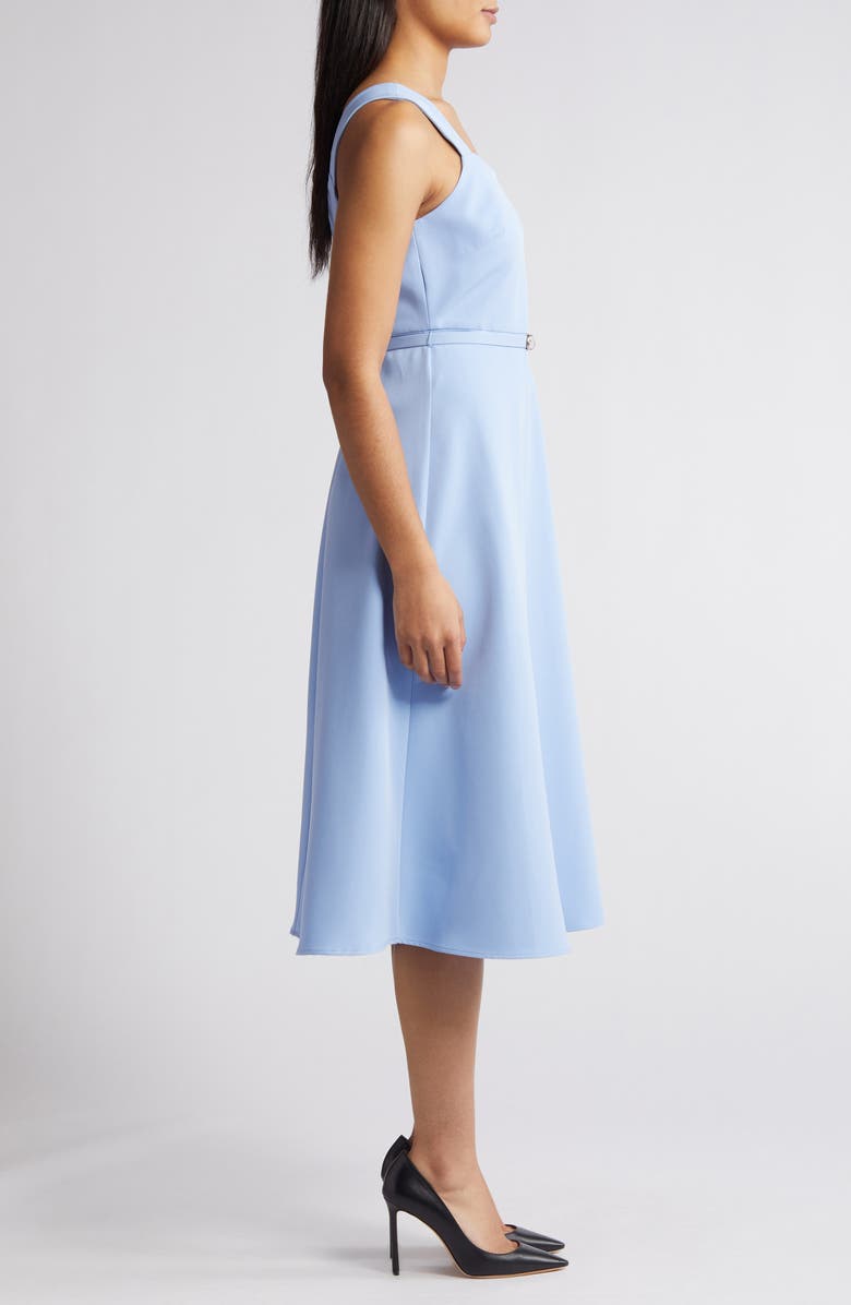 Anne Klein Belted A-Line Midi Dress, Alternate, color,