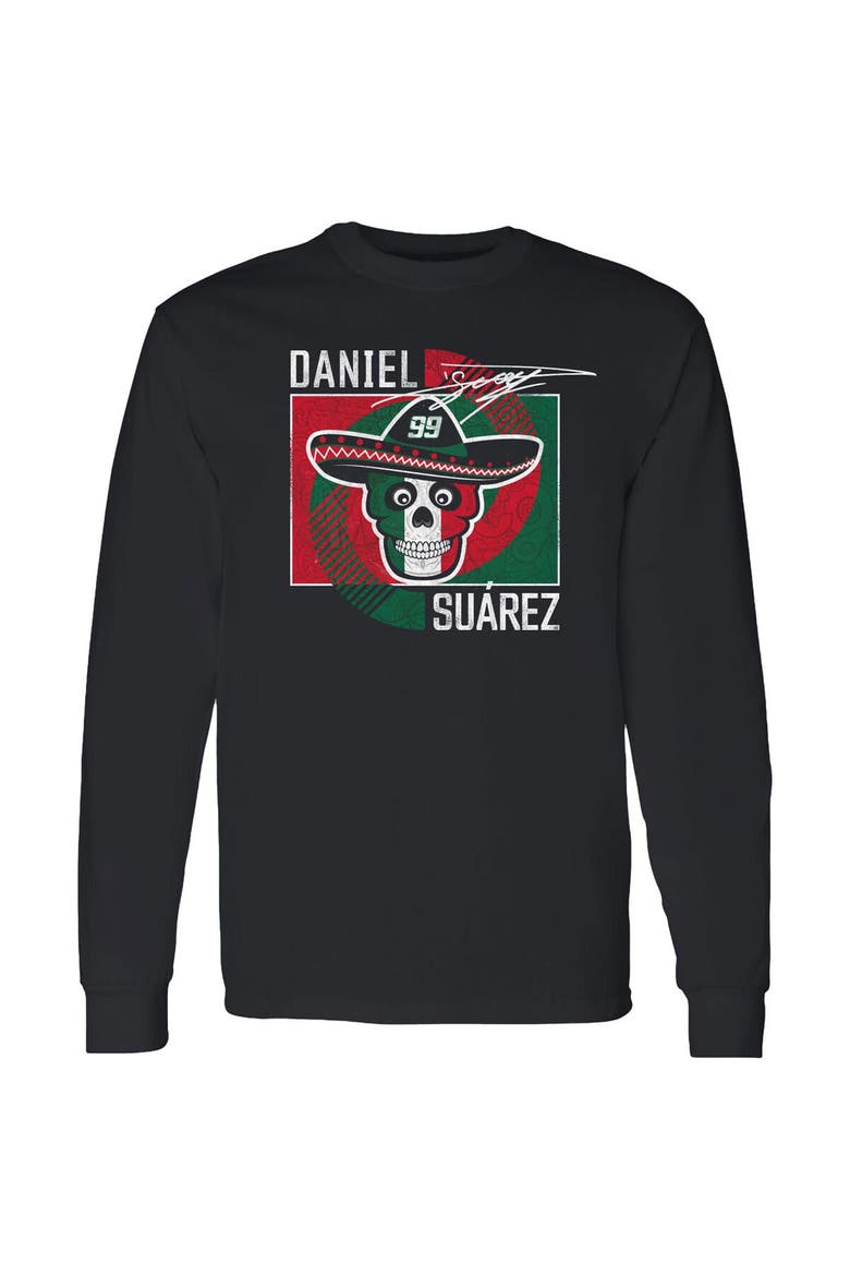 Men's Trackhouse Racing Team Collection  Black Daniel Suarez  Vivo Long Sleeve T-Shirt, Alternate, color, Black