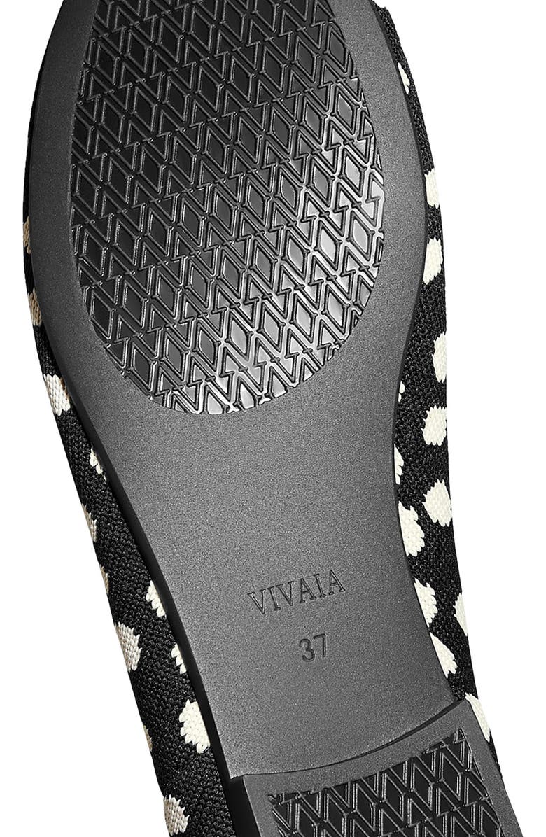 VIVAIA Round-Toe Flats, Alternate, color, Black Ivory Dots