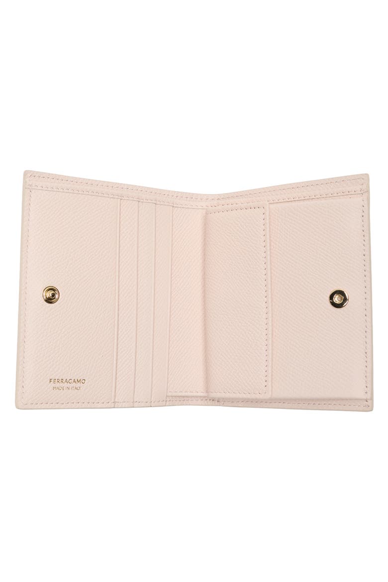 Gancini Compact Wallet, Alternate, color, BALLET/ MACARON
