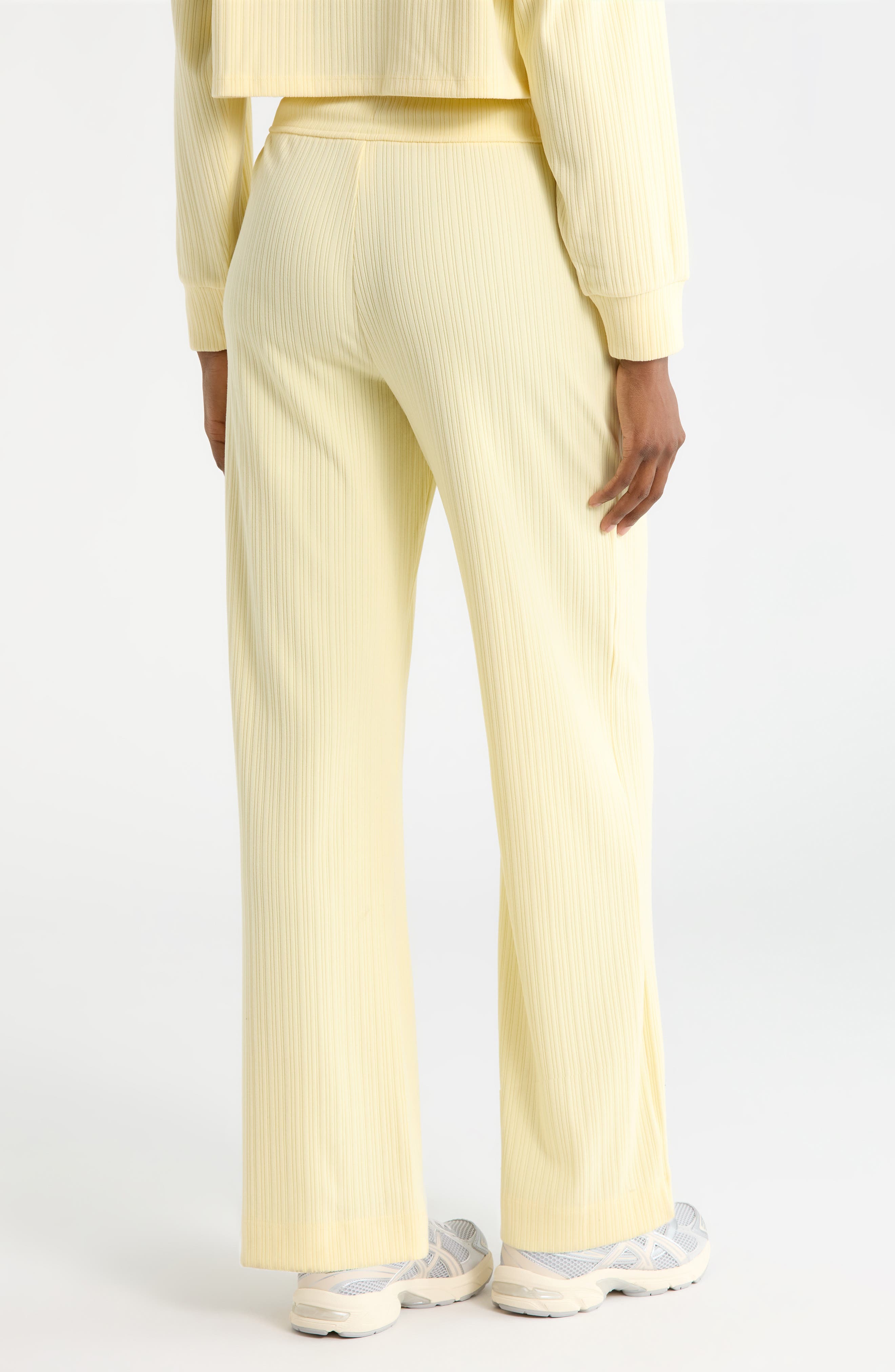 Breathe Easy Ribbed Drawstring Waist Pants - image 2