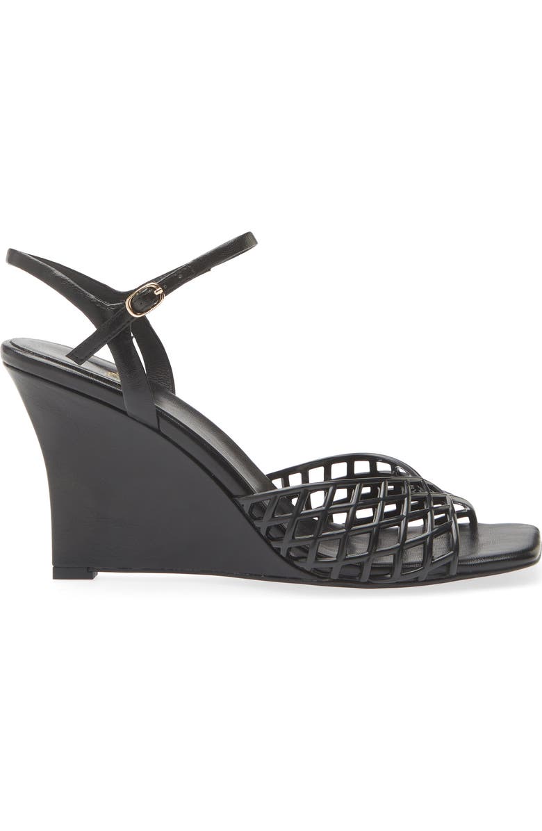 Jeffrey Campbell Bop-It Wedge Sandal, Alternate, color, Black
