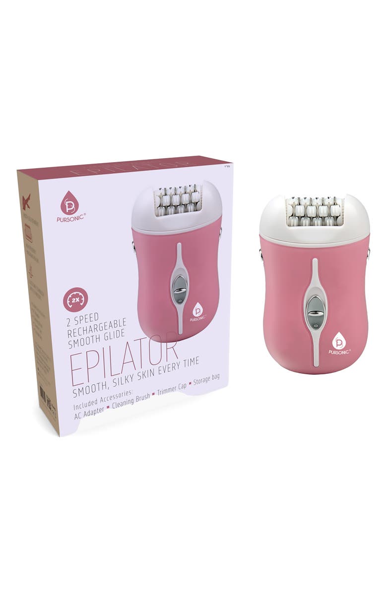 PURSONIC Rechargeable Epilator, Alternate, color, Pink