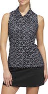adidas Ultimate All Over Print Sleeveless Polo