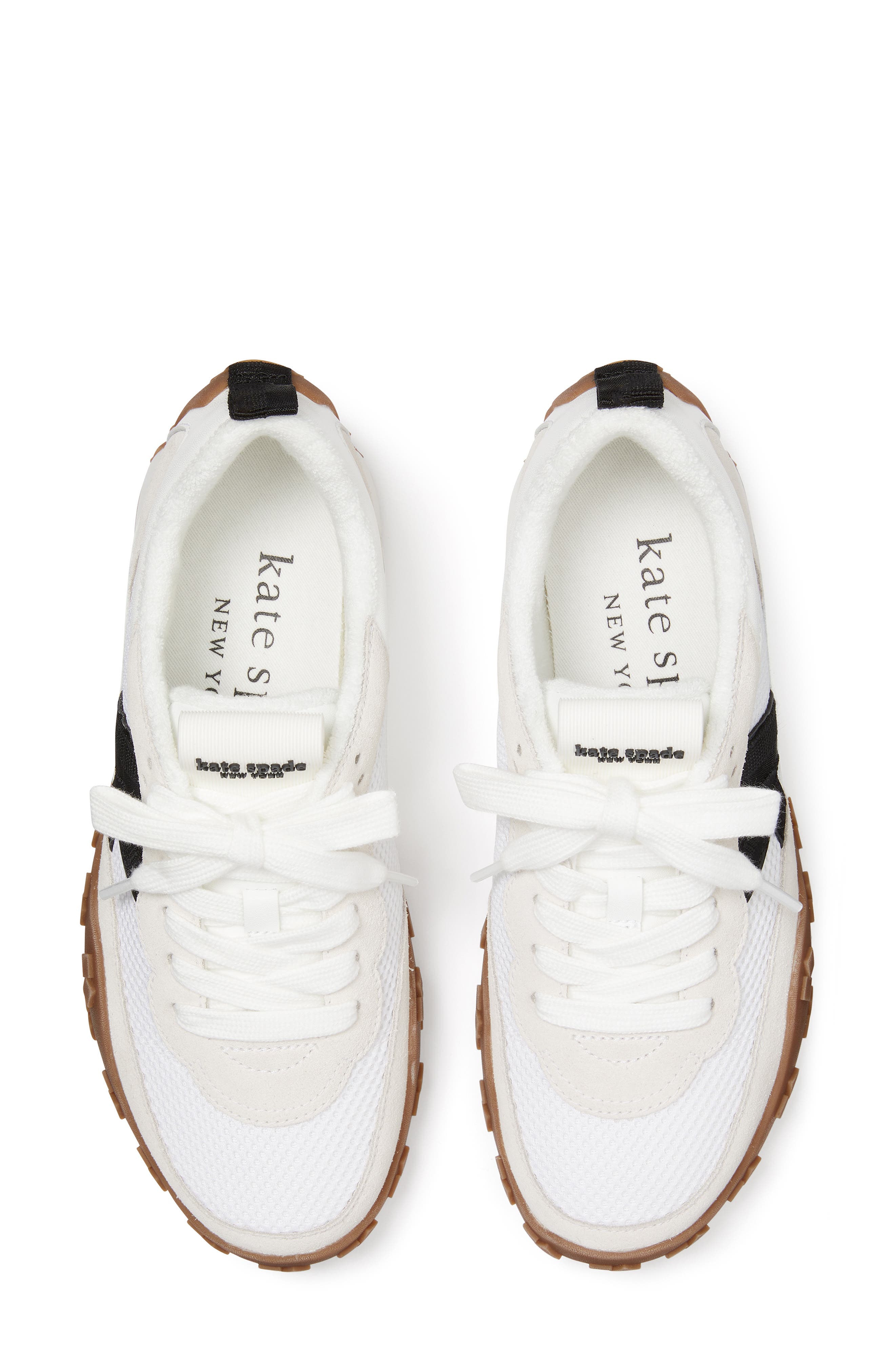 Kate Spade New York k as in kate sneaker, Alternate, color, True White