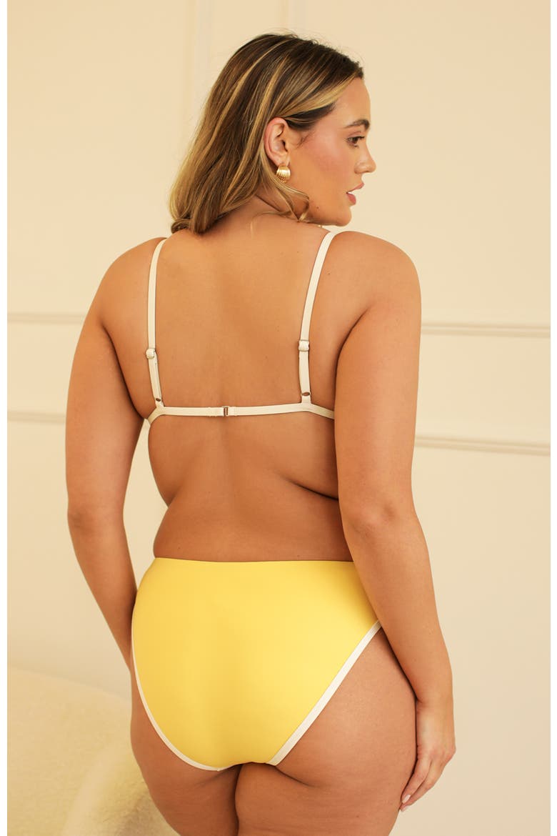 Soul Scoop Neck High Waist One Piece, Alternate, color, Sunshine