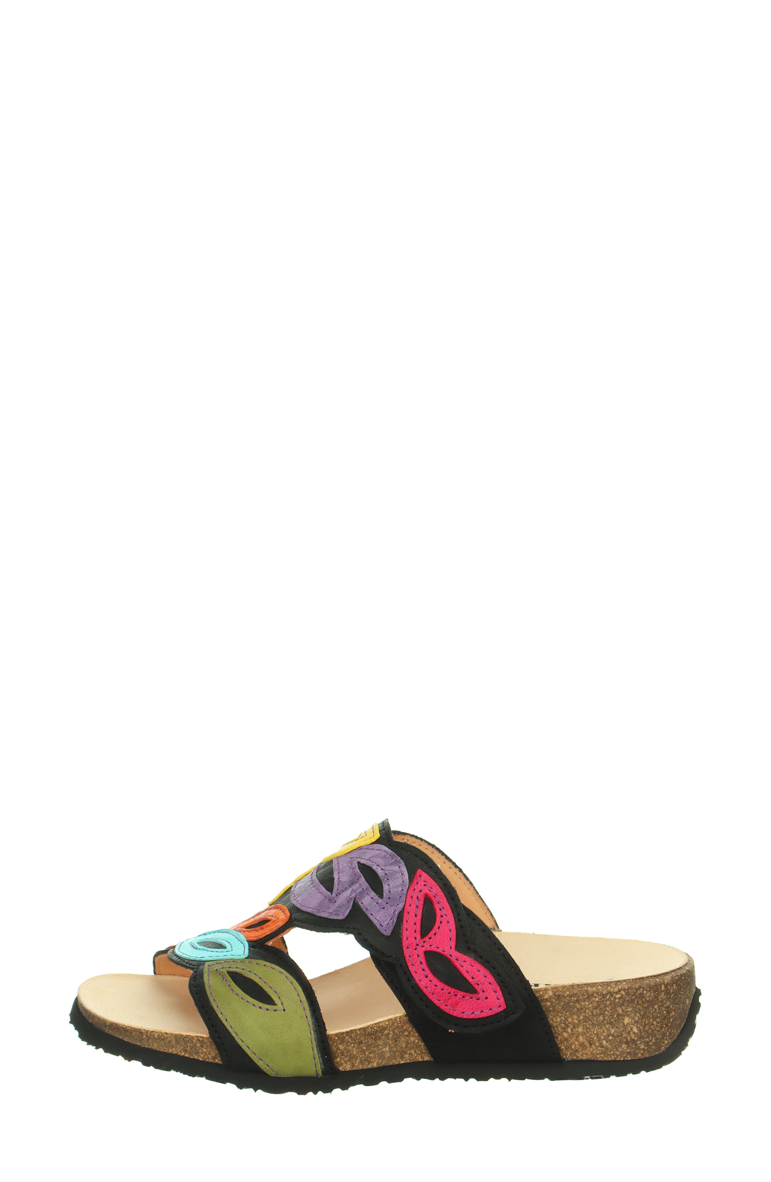 Think! Mizzi Floral Sandal, Alternate, color, Black/ Kombi