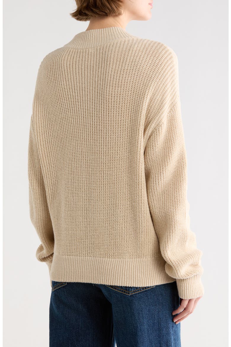 Zip-Up Sweater, Alternate, color, NATURAL