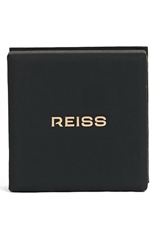 Reiss Pollie Polished Ball Huggie Hoop Earrings In Gold Tone