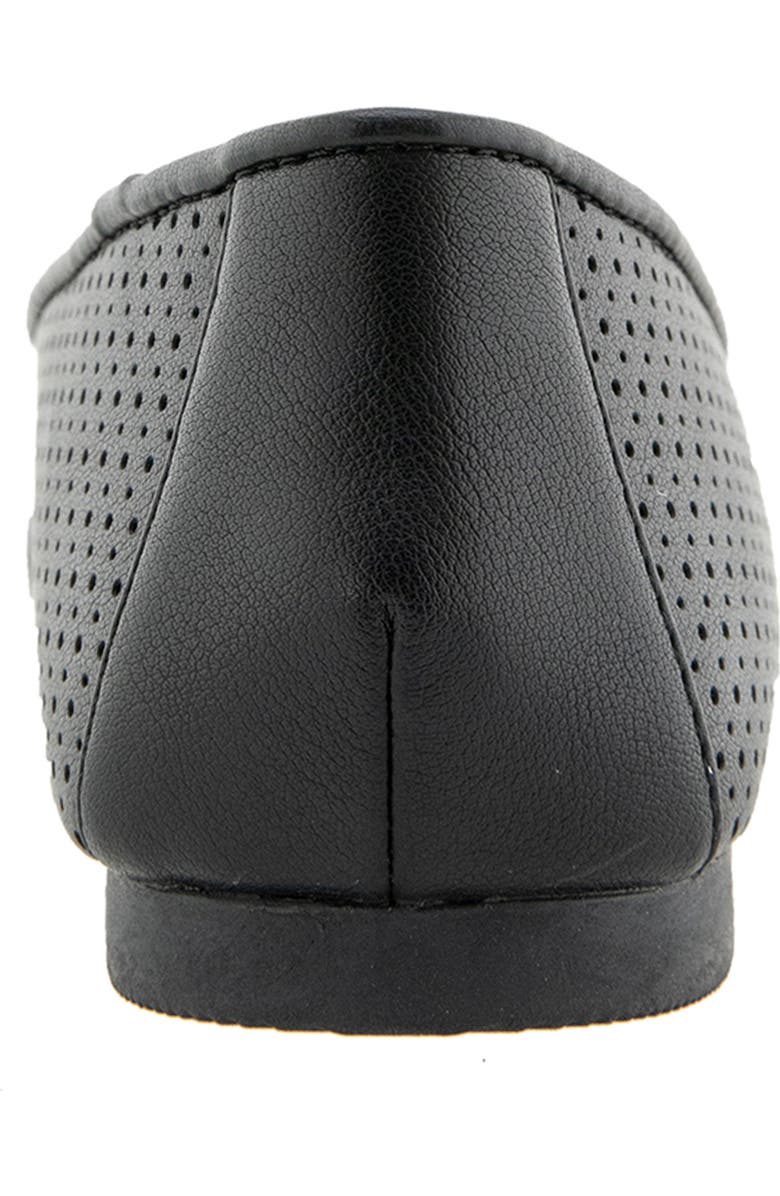 UNIONBAY Winsome Perforated Flat, Alternate, color, Black