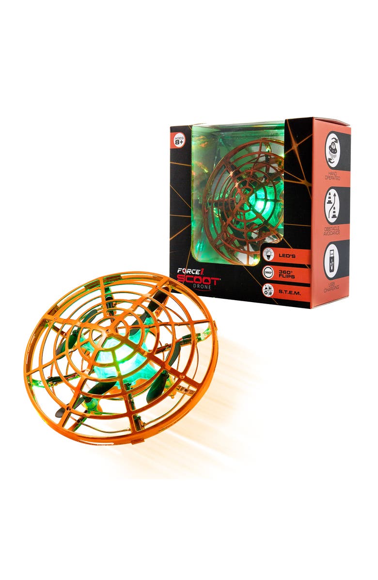 Force1 Scoot Skeet Drone Game (Drone Only)- Orange, Main, color, Orange