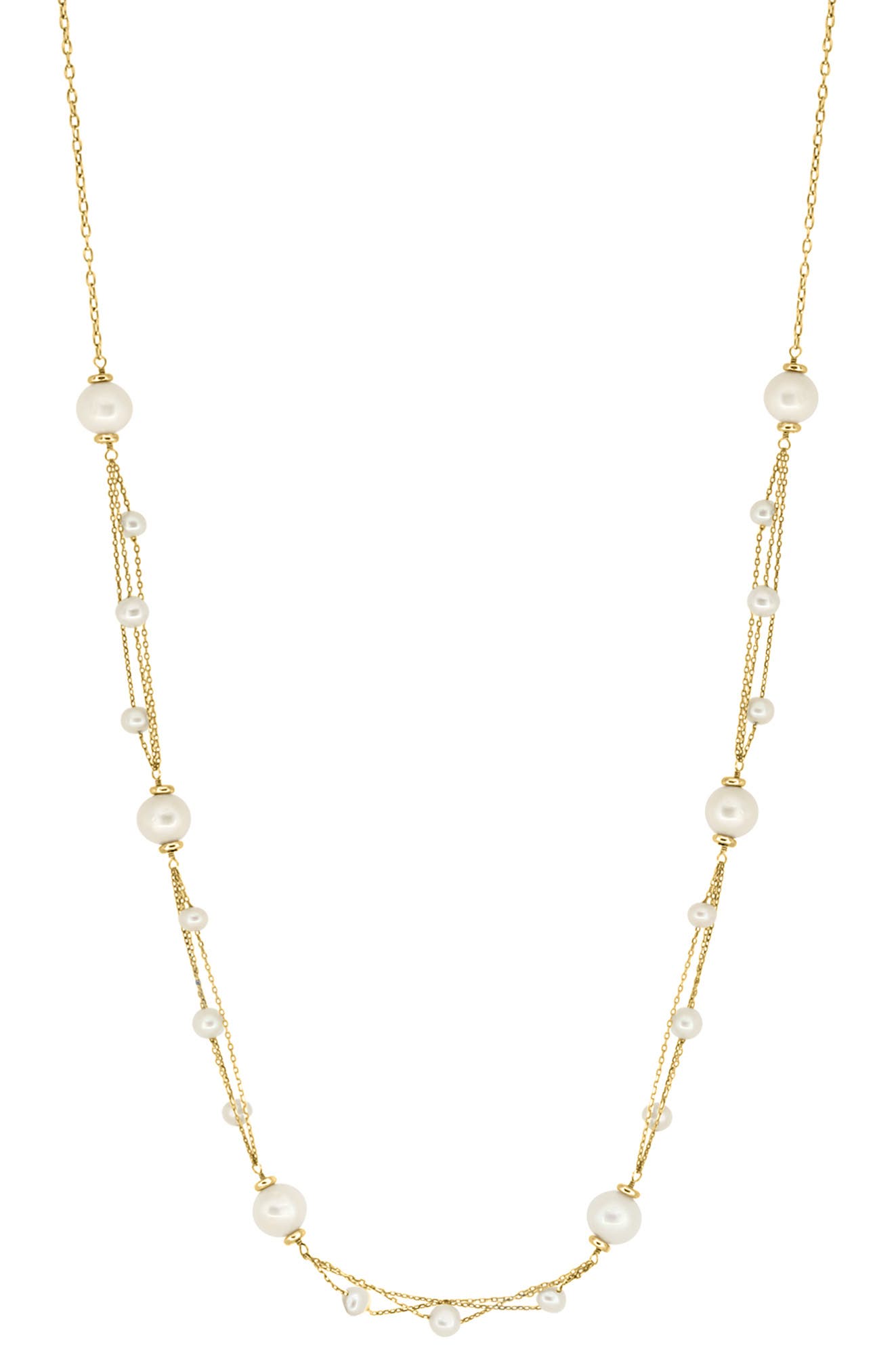 EFFY Freshwater Pearl Station Necklace