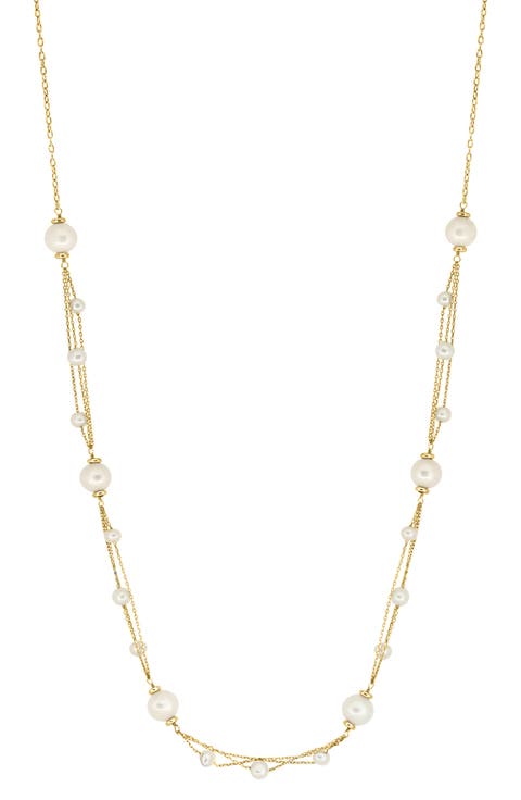 Freshwater Pearl Station Necklace