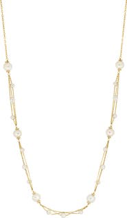 EFFY Freshwater Pearl Station Necklace