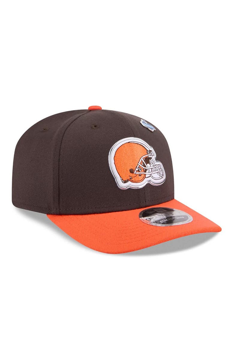Men's New Era  Brown/Orange Cleveland Browns 2026 NFL Draft 9SEVENTY Adjustable Hat, Alternate, color, Brown
