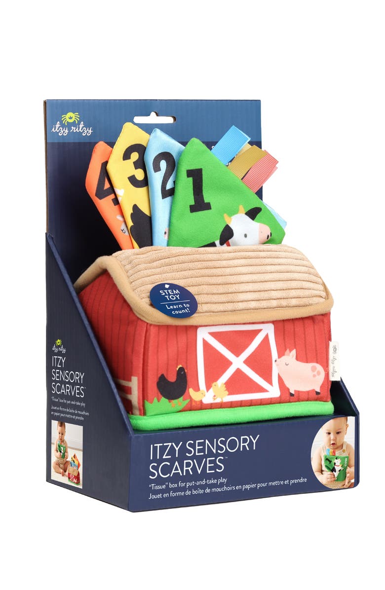 Itzy Ritzy Sensory Scarf Barn Soft Toy, Alternate, color, 