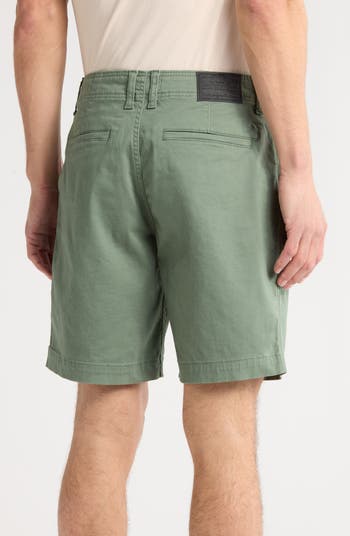 Stretch Cotton Sateen Chino Shorts