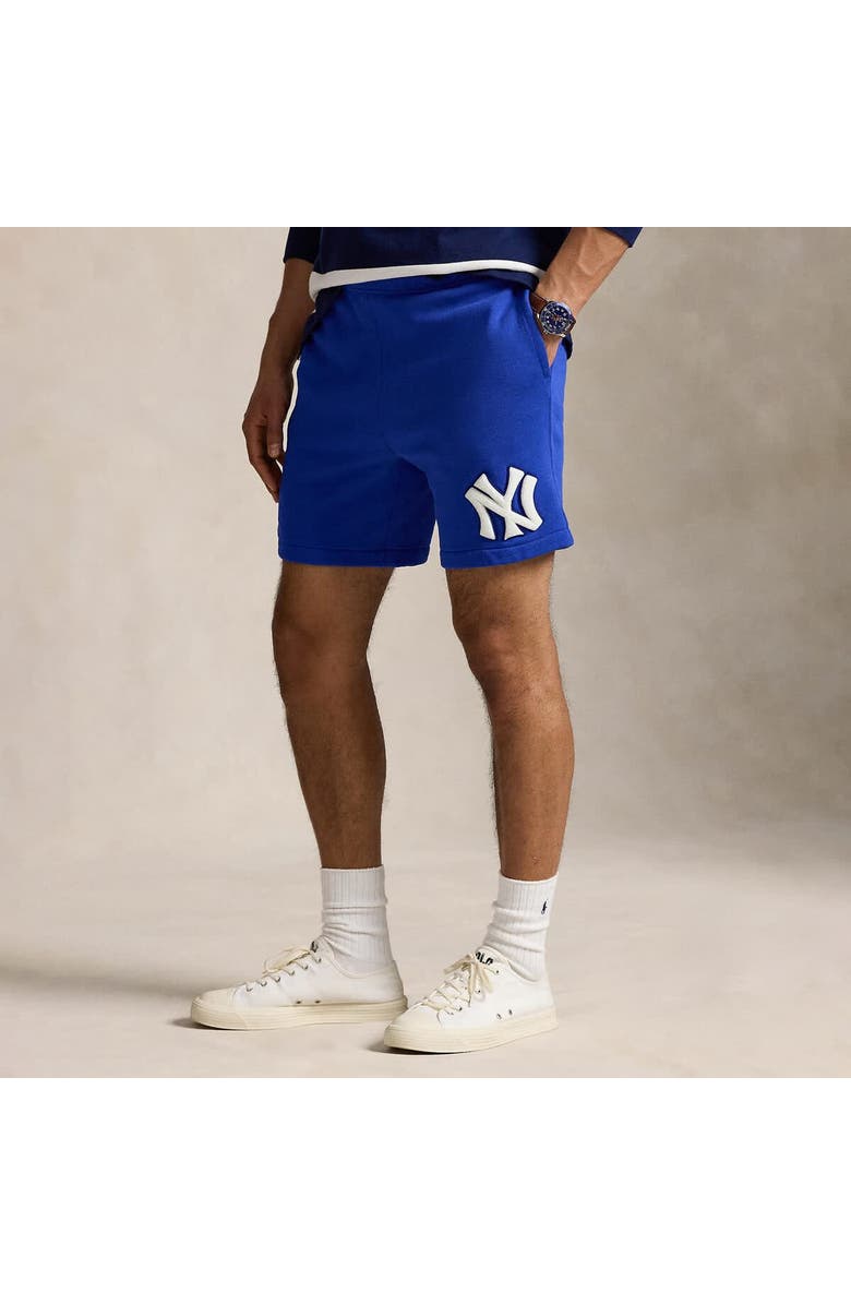 Polo Ralph Lauren Royal Yankees  Fleece Shorts, Main, color, 