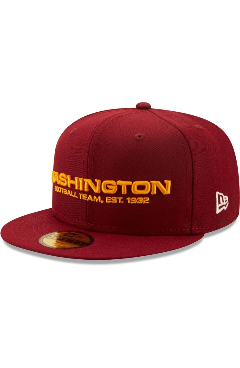 New Era Men's New Era Burgundy Washington Football Team 3X Super Bowl Champions 59FIFTY Fitted Hat, Main, color, 