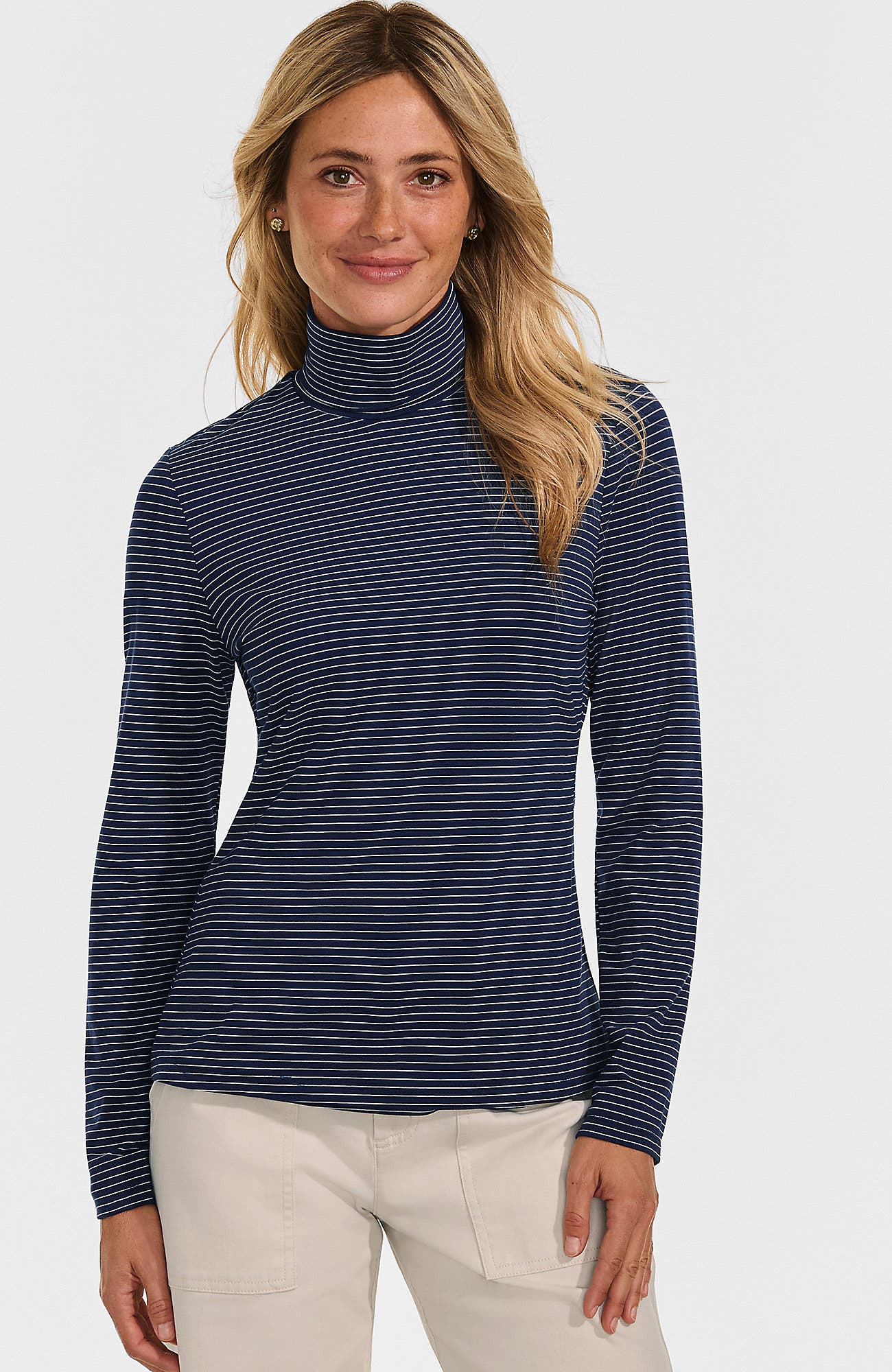 Deep Sea Navy Thin Stripe