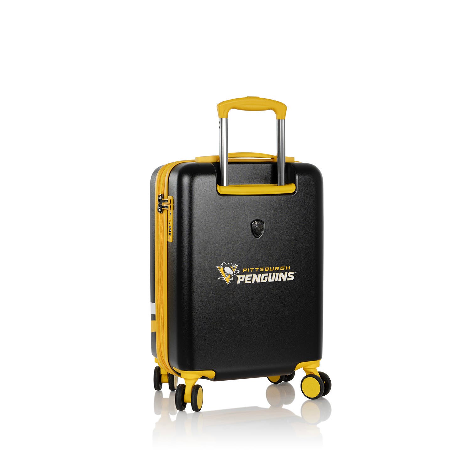 Heys NHL 21 Inch Luggage - Pittsburgh Penguins, Alternate, color, Black