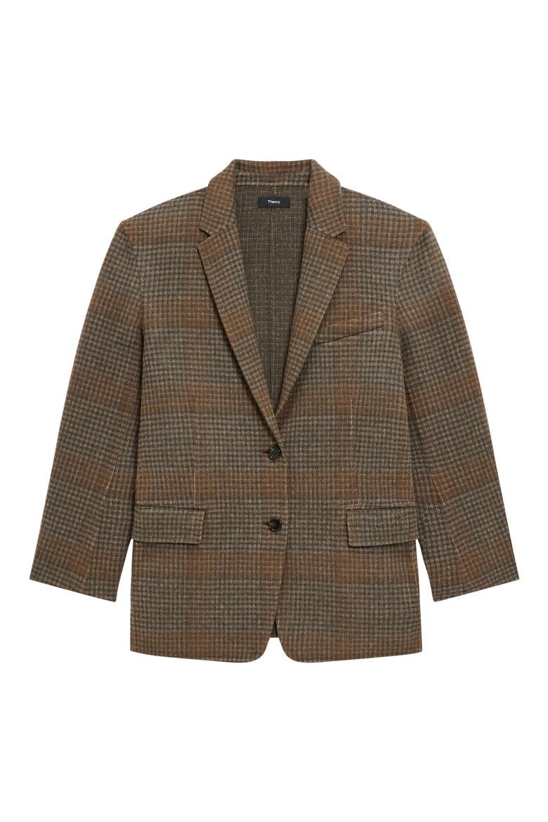 Wool & Cashmere Oversize Blazer, Alternate, color, BRASS MULTI - ZPD